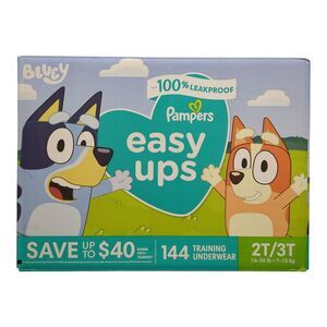 Pampers Easy Ups Training Underwear, Leakproof, 2T/3T (16-34lbs.), 144ct